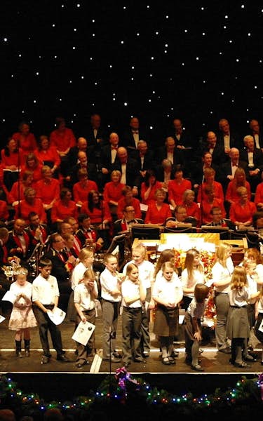 Halifax Choral Society, The Black Dyke Band, John Pryce-Jones, Father Christmas