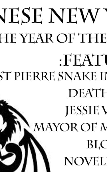 The St Pierre Snake Invasion, Death Pedals, Blowgoat, Jessie Ventura, Mayor Of Miyazaki, Gnarwhals, Knifeman, Novella Noise, Backhand Jags, Dynamite Pussy Club