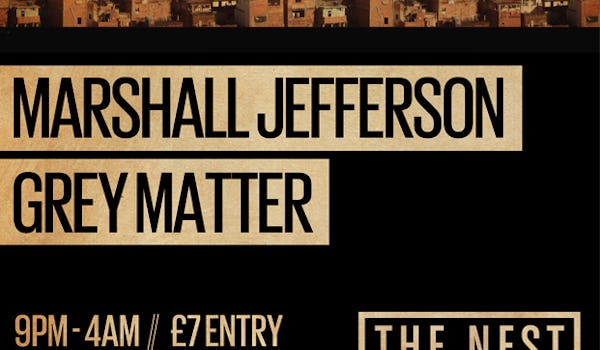 Marshall Jefferson, Greymatter, Bat And Ball, Paris Texas