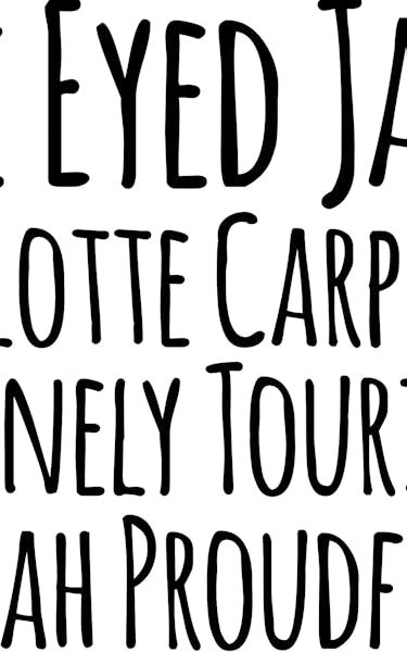 One Eyed Jacks, Charlotte Carpenter, Lonely Tourist, Sarah Proudfoot