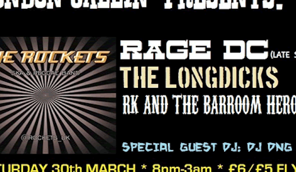 The Rockets, Rage DC, Rich Kinsey And The Barroomheroes, The Longdicks