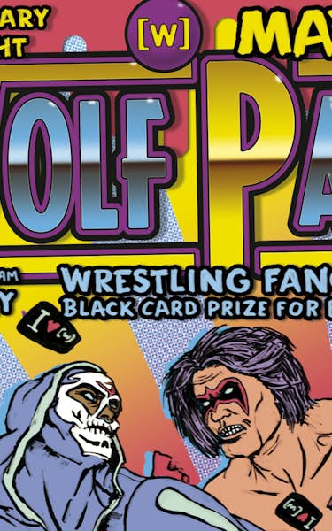 Wolfpack Wrestling Fancy Dress - Black Card For Best Dressed