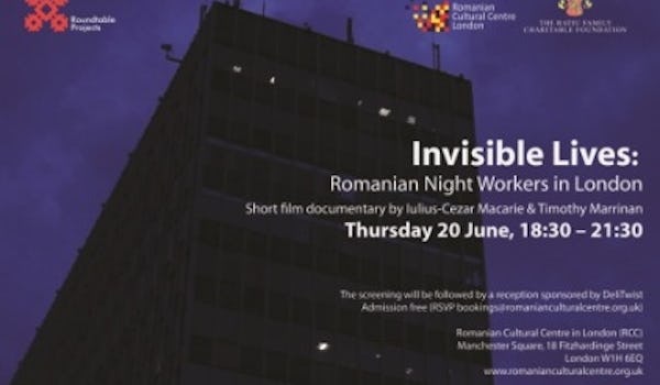 ‘invisible Lives: Romanian Night Workers In London’ – Short Film Documentary By Iulius-cezar Macarie &timothy Marrinan