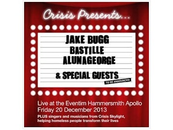 Crisis Presents: Jake Bugg + Bastille + AlunaGeorge picture