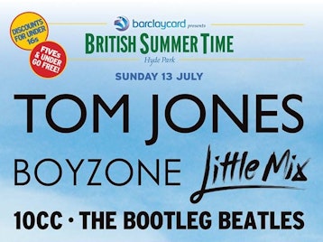 Barclaycard Presents British Summer Time Hyde Park: Tom Jones + Boyzone + Little Mix + 10cc + The Bootleg Beatles + Troy + Go!Go!Go! + Hello Kitty picture