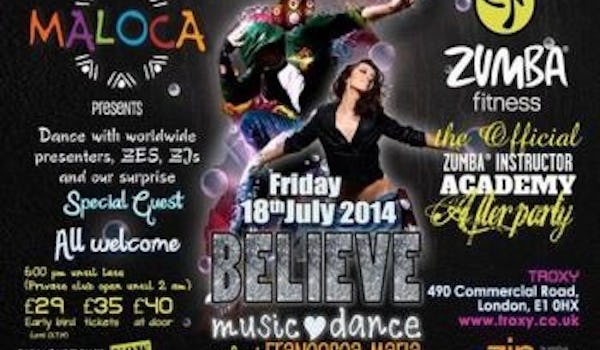 Believe: Zumba Masterclass and After Party