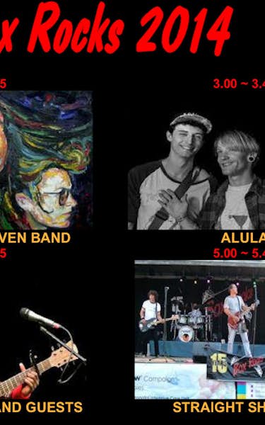 Lewis Creaven Band, Alula, Amadou Diagne, Straight Shooter, The Adam Rose Band, Bohemian Embassy, Phoenix Club, The Corporations