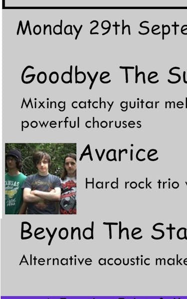 Goodbye The Sunset, Avarice, Beyond The Static