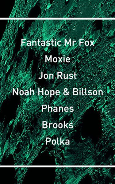 Fantastic Mr. Fox, Moxie, Jon Rust, Brooks, Noah Hope & Billson, Lucid DJs, Polka