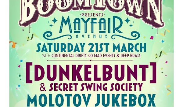 Molotov Jukebox, Dunkelbunt, Ed Solo, Deekline, Slamboree Soundsystem, Odjbox, Rumpsteppers, Dr Malaka, Chris Tofu 