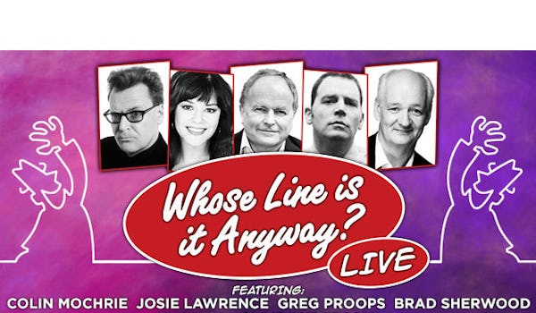 Clive Anderson, Colin Mochrie, Josie Lawrence, Greg Proops, Brad Sherwood