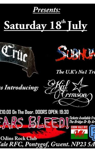 Mötley Crüe UK, Subhuman Race, Kid Crimson