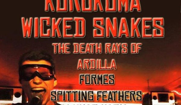 Kurokuma, Wicked Snakes, The Death Rays Of Ardilla, Formes, Spitting Feathers, Lunar, DJ Pedro Vila