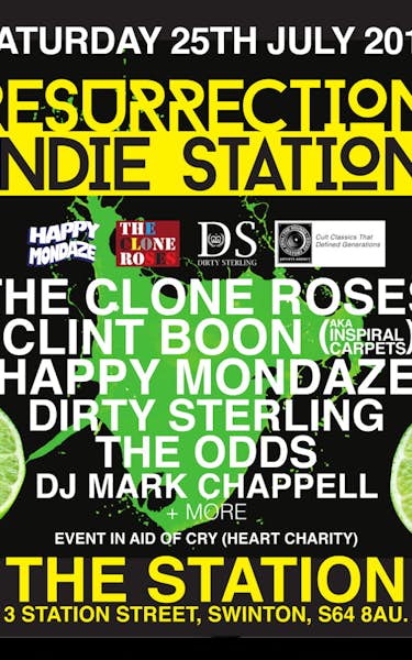 The Clone Roses, Clint Boon, Happy Mondaze, Dirty Sterling, The Odds, Mark Chappell