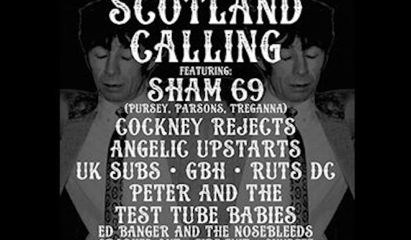 Sham 69 (Original 1977 Line-up), The Cockney Rejects, Angelic Upstarts, UK Subs, GBH, Ruts DC, Peter And The Test Tube Babies, Crashed Out, Ed Banger & the Nosebleeds, Fire Exit, The Cundeez