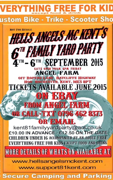 Hells Angels MC Kent's 6th Family Yard Party