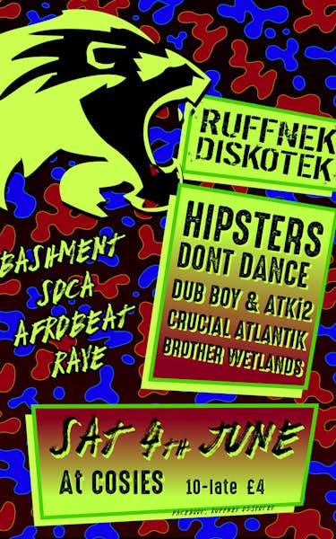 Hipsters Don't Dance, Dub Boy, ATKi2, Crucial Atlantik, Brother Wetlands