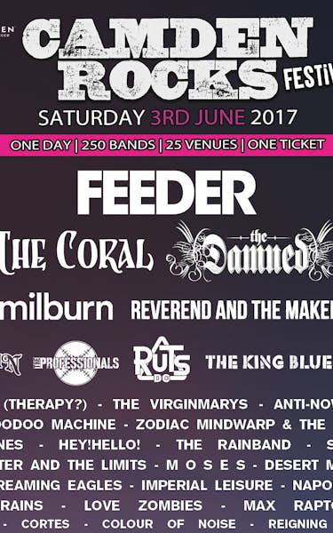 Camden Rocks Festival 2017 - Feeder, The Coral, The Damned, The Rifles, plus many more