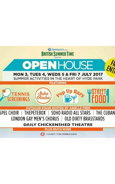 Barclaycard presents British Summer Time Hyde Park 2017 - Open House
