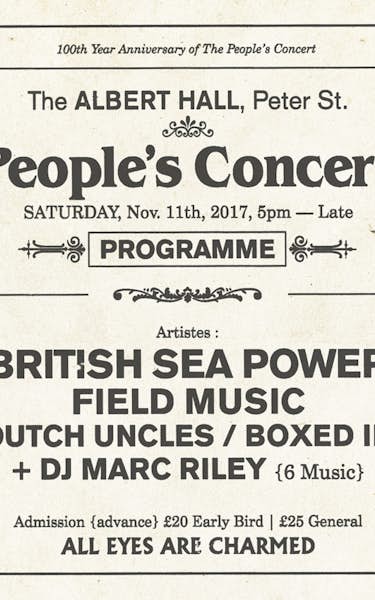 British Sea Power, Mr Scruff, Field Music, Dutch Uncles, Boxed In, Marc Riley