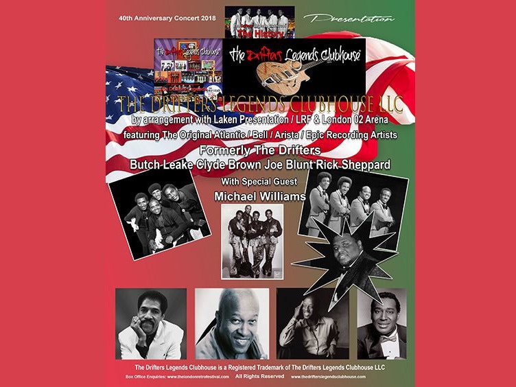 The Drifters Legends Clubhouse tour dates & tickets 2024 Ents24