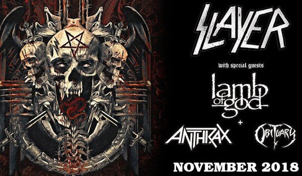Slayer, Lamb Of God, Anthrax, Obituary