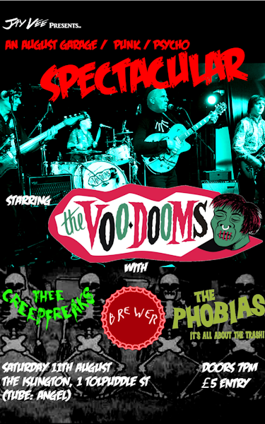 The Voo-Dooms, Thee Creepfreaks, Brewer, The Phobias