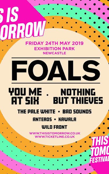 Foals, You Me At Six, Nothing But Thieves, Anteros, Bad Sounds, The Pale White, Kawala, Wild Front, The Old Pink House, Avalanche Party, Bare Roots, Callum PItt, Cold Years, No Teeth, A Festival A Parade, Ground Culture