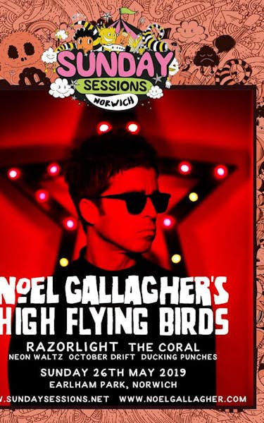Noel Gallagher's High Flying Birds, Razorlight, The Coral, Neon Waltz, October Drift, Ducking Punches