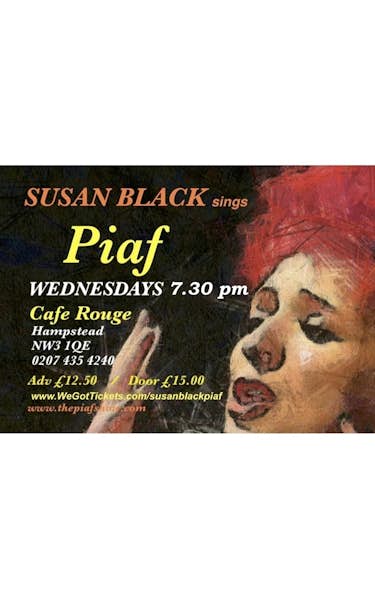 Susan Black Sings Piaf Tour Dates