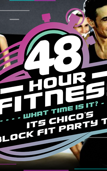 Brean Sands 48 Hour Fitness: Chico's Block Fit Party