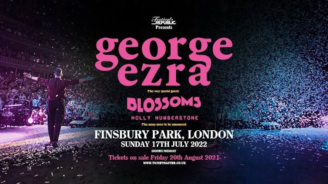 Ezra London Tickets, Finsbury Park, 17th Jul 2022 Ents24
