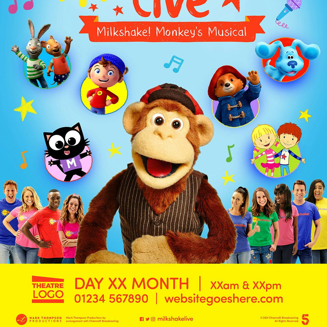 milkshake monkey s musical bristol tickets redgrave theatre 30th jul 2022 ents24