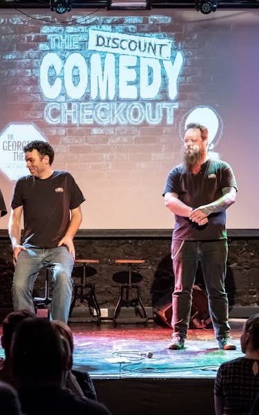 The Discount Comedy Checkout, Kiran Morjaria, Elly Larkin, Ben Kavanagh, Tim McConnell