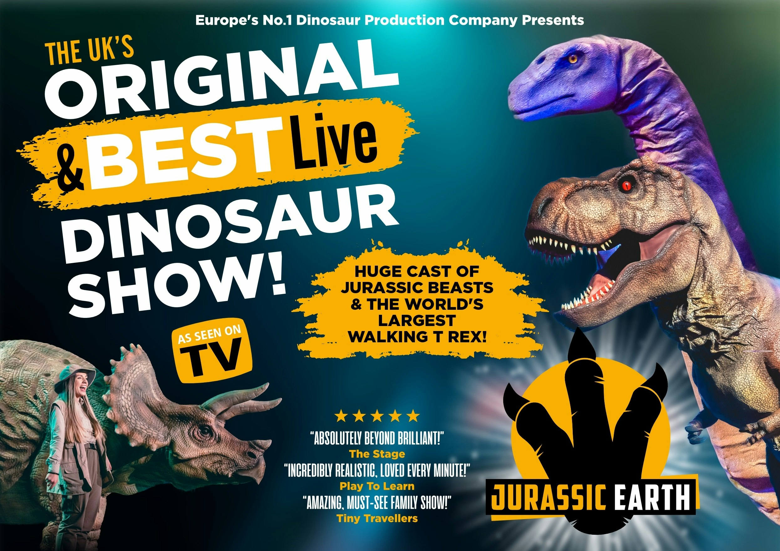 Jurassic Earth tour dates & tickets 2024 Ents24