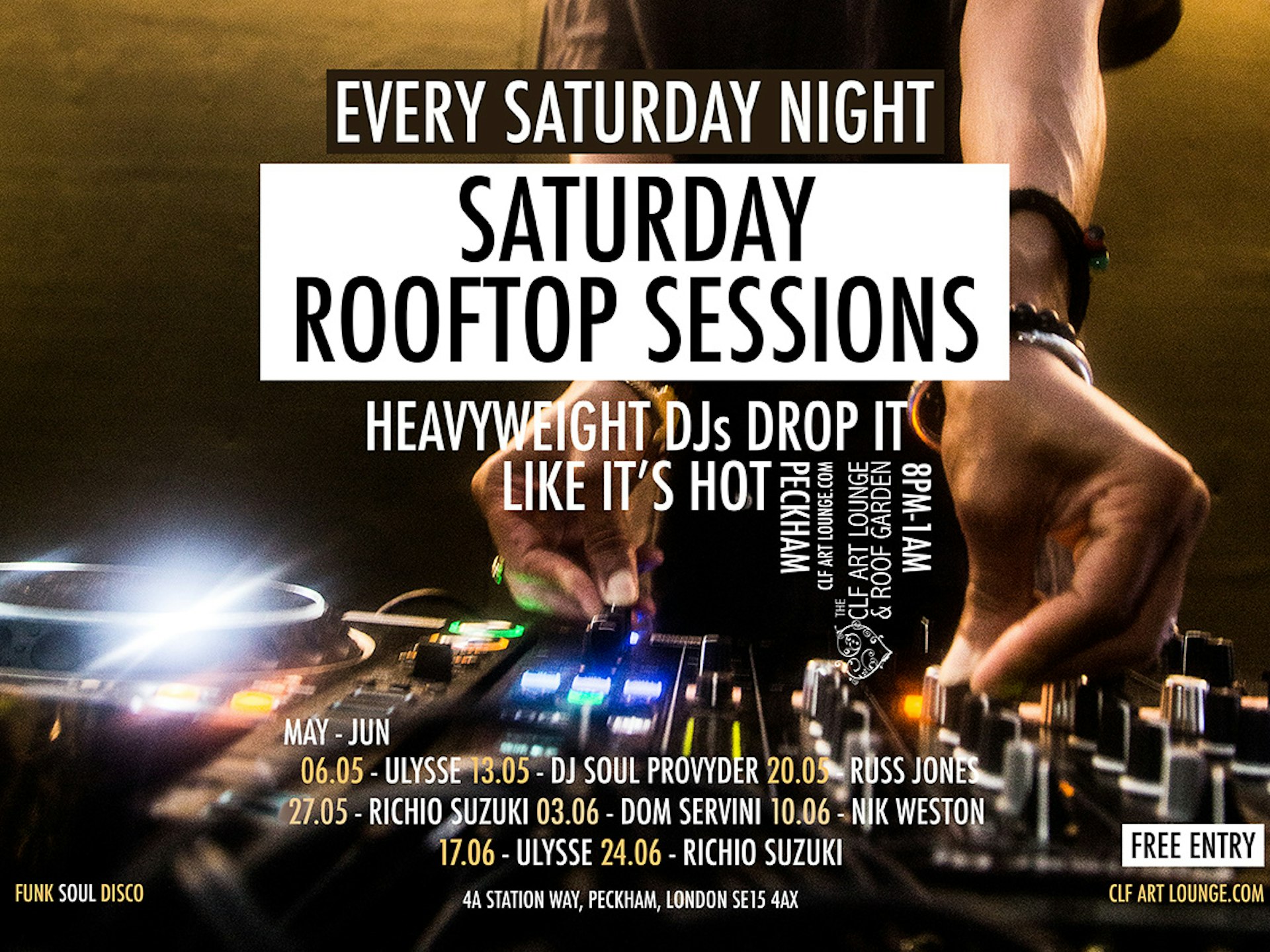 Evvnt Events - Saturday Night Rooftop Session with DJ Richio Suzuki