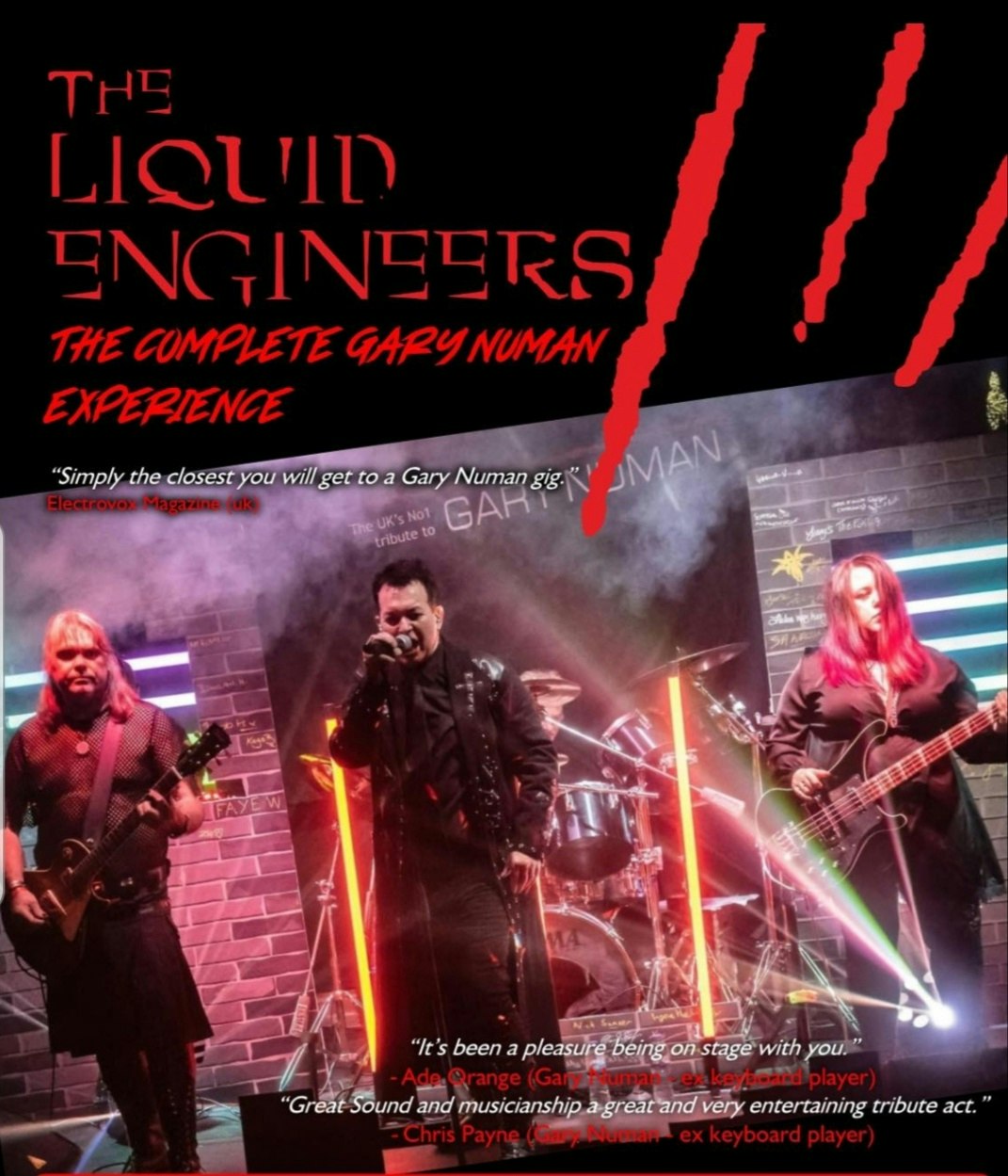 The Liquid Engineers - The Gary Numan Experience tour dates