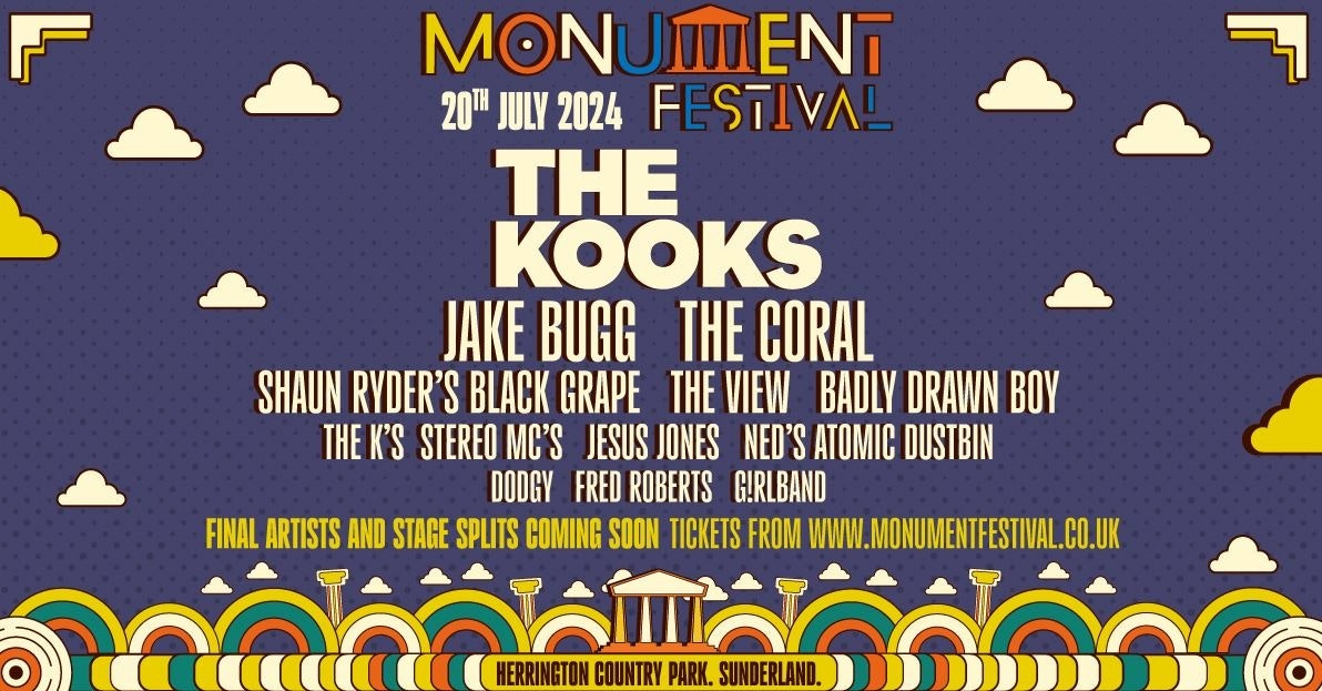 Monument Festival 2024 Sunderland Tickets at Herrington Country Park on