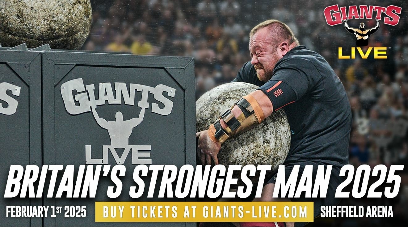 Britain's Strongest Man 2025 Tickets at Utilita Arena Sheffield on 1st