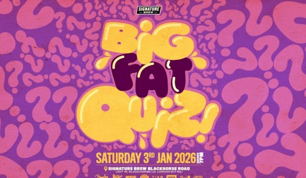 Big Fat Quiz of the Year 2025 - Blackhorse Road