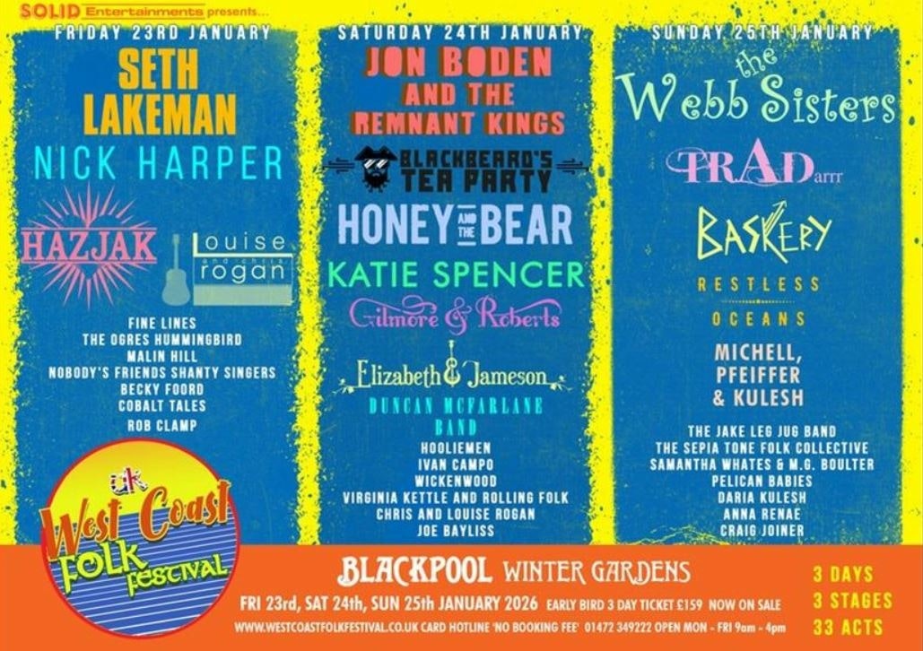 UK West Coast Folk Festival 2026