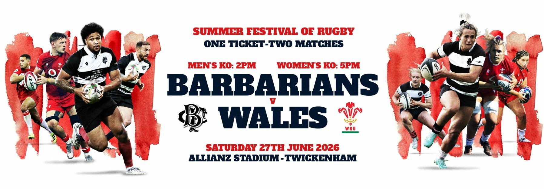 Barbarians vs Wales - Men's & Women's