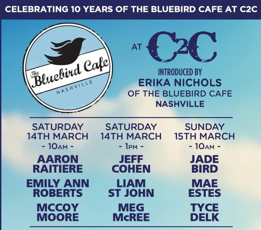 The Bluebird Cafe at C2C