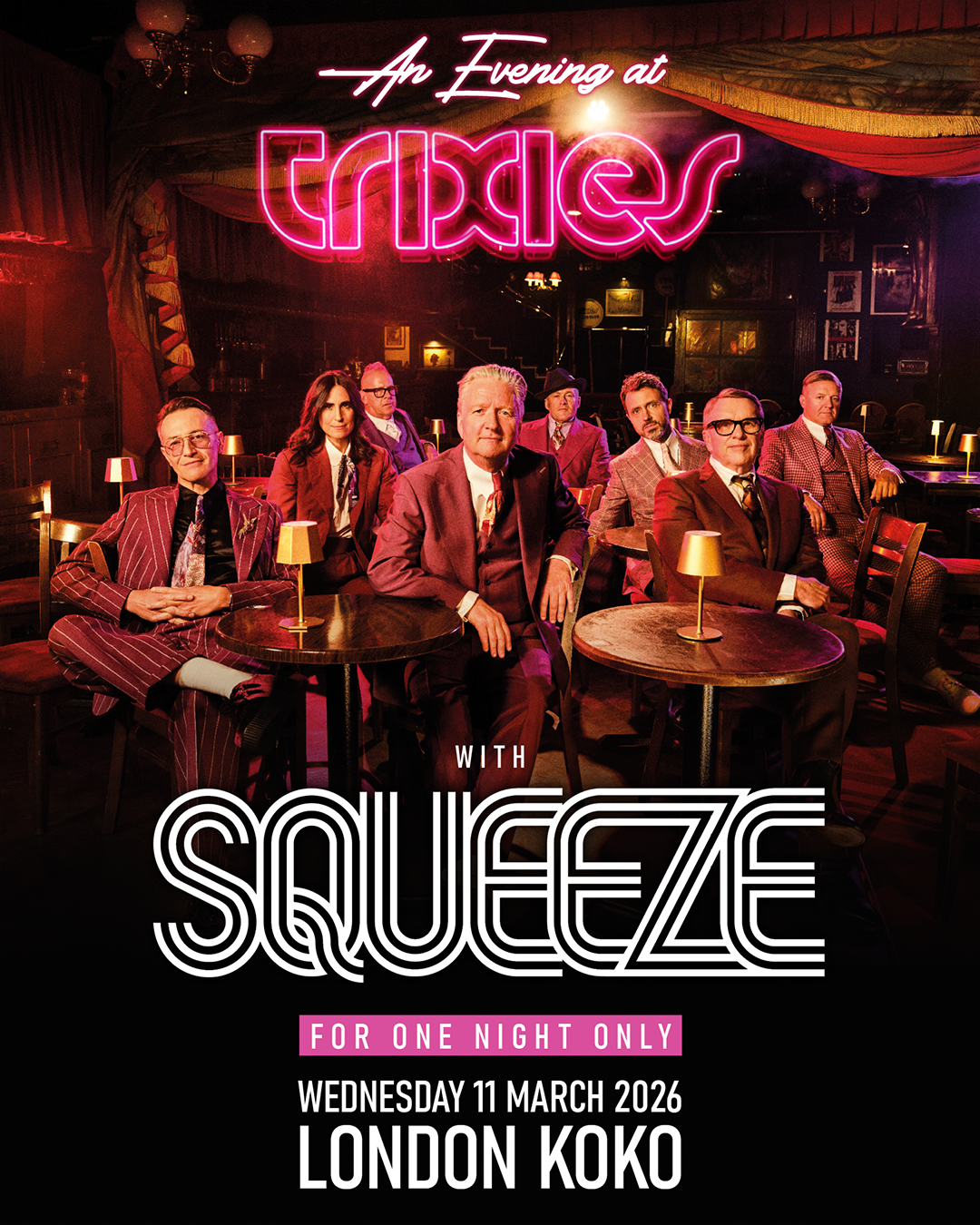 Squeeze - An Evening at Trixies