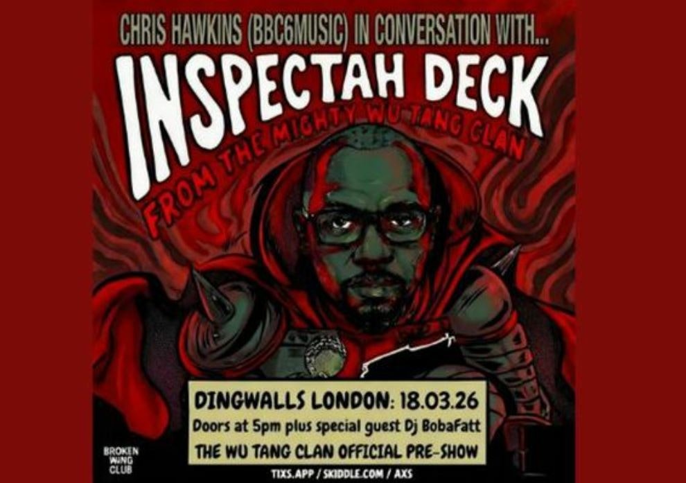 Inspectah Deck (Wu-Tang) in Conversation with Chris Hawkins BBC 6 Music
