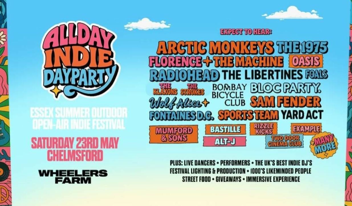 Allday Summer Outdoor Indie Festival - Essex