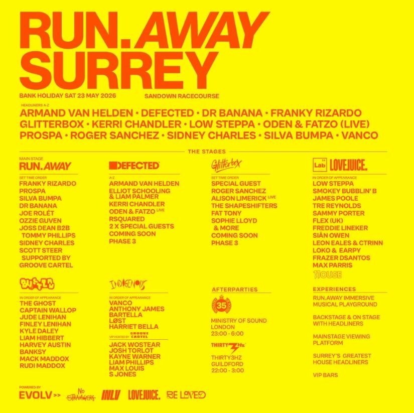 Run Away Festival 2026 - Surrey