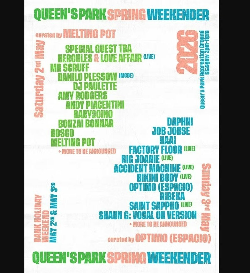 Queen's Park Spring Weekender '26