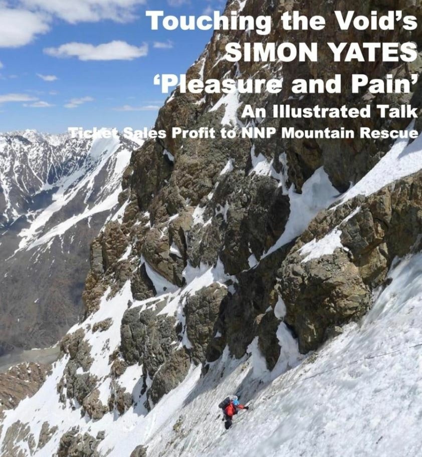 Simon Yates of Touching the Void - Pleasure and Pain