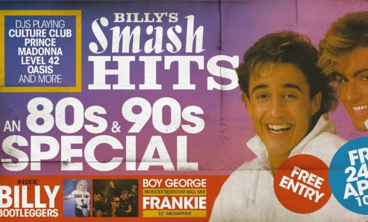 Billy's Smash Hits - An 80's & 90's Special